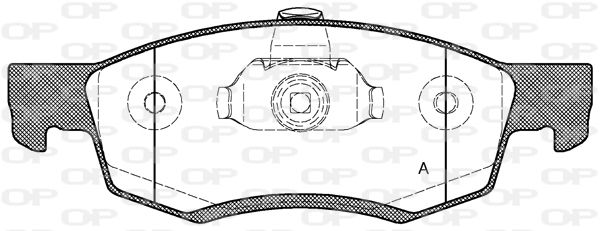 OPEN PARTS Комплект тормозных колодок, дисковый тормоз BPA0172.32